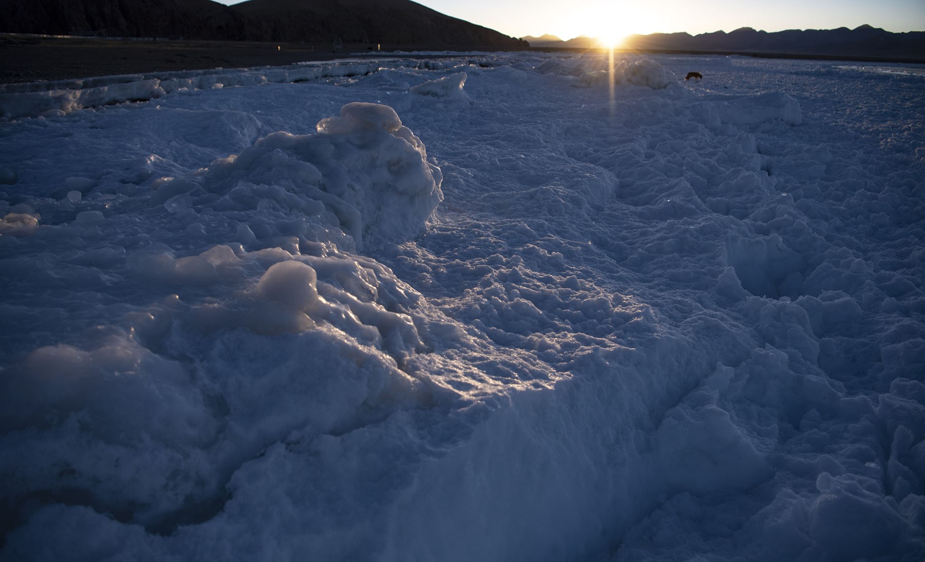 CHINA-TIBET-NAM CO LAKE-WINTER SCENERY